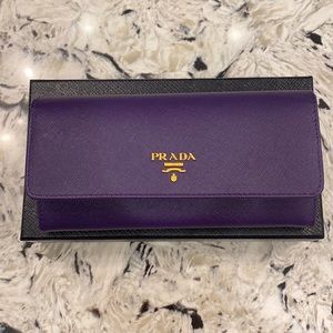 Prada Large Saffiano Wallet